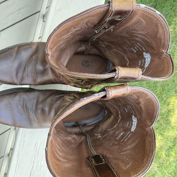 Justin 2551 Men\'s Stampede Western / Cowboy Boots with Round Toe Brown Size 10 D main image 10